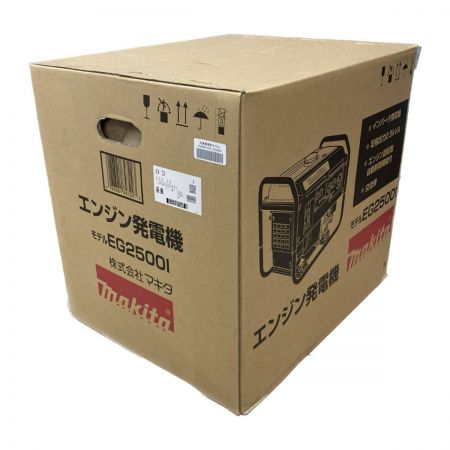  MAKITA マキタ インバータ発電機 4サイクル 定格出力2.5KVA (1) EG2500I ブルー