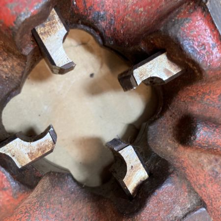  REX レッキス 自動切上ダイヘッド チェーザ付 4台セット レッド