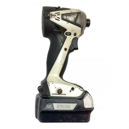  RYOBI リョービ 18V 充電式インパクトドライバ (バッテリ1個・充電器・ケース付） BID-10XR ホワイト×ブラック