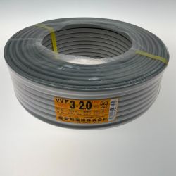 ●● 愛知電線 VVFケーブル 3芯 2.0mm×100m グレー Sランク