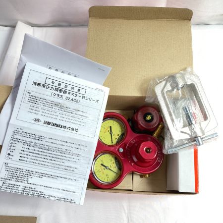 【中古】 日酸TANAKA アセチレン調整器 マスターIV 取付金具付