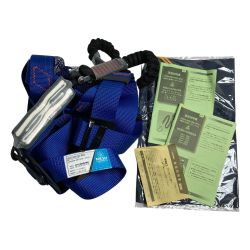 ＊＊ MIDORI ANZEN Co., LTD. ミドリアンゼン フルハーネス型安全帯 メッシュハーネス 墜落制止用器具 新規格 M寸 MHF-790 ブルー Sランク