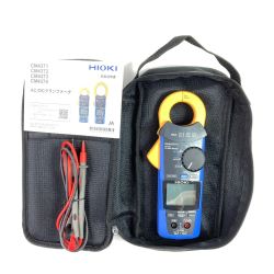 ＊＊ HIOKI AC/DCクランプメータ ケース付 CM4371 ブルー×イエロー Bランク