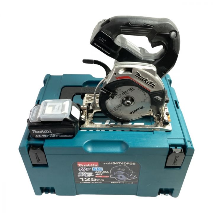 MAKITA マキタ 18V 125mm 充電式丸ノコ (バッテリ1個・ケース付）充電器なし HS474D ブラック｜中古｜なんでもリサイクルビッグバン