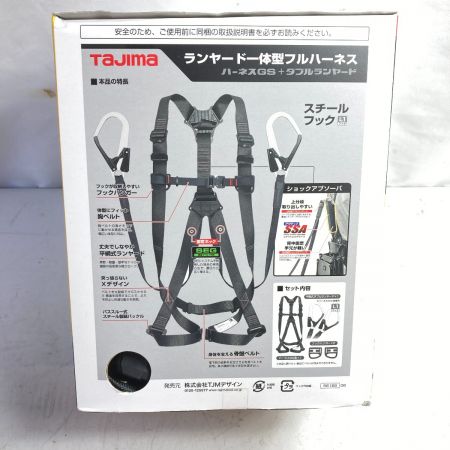  TAJIMA タジマ フルハーネス型タイプ1 平ロープ ダブルL1セット Lサイズ (1) A1GSLFR-WL1BK ブラック