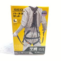 ＊＊ TAJIMA タジマ フルハーネス型タイプ1 平ロープ ダブルL1セット Lサイズ (2) A1GSLFR-WL1BK ブラック Sランク