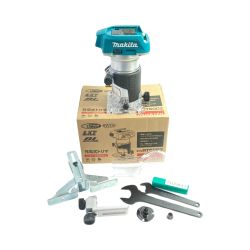 ＊＊ MAKITA マキタ 18V 充電式トリマ ガイド他付き ※バッテリ・充電器なし RT50D ブルー Bランク