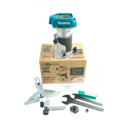  MAKITA マキタ 18V 充電式トリマ ガイド他付き ※バッテリ・充電器なし RT50D ブルー