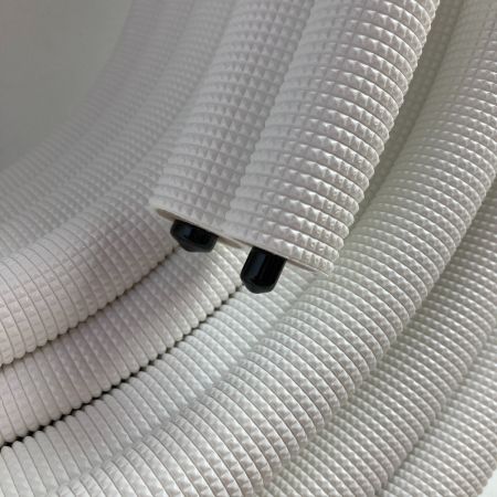  KANTO 冷媒被覆銅管 ペアチューブ P23N 2分3分 20m 難燃性 (2) KP-23 ホワイト