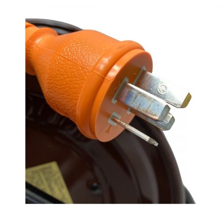  NICHIDO 200V用 屋内用電工ドラム 20m ND-E320-20A ブラウン×イエロー