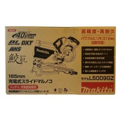 ＊＊ MAKITA マキタ 40Vmax 165ｍｍ 充電式スライドマルノコ 鮫肌チップソー付 バッテリ無 LS009GZ ブルー Sランク