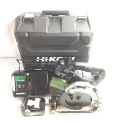 ＊＊ HiKOKI ハイコーキ 165mm 36V 充電式丸のこ 黒鯱 バッテリ2個・充電器・ケース付 C3606DA 2XPB(K) ブラック Sランク