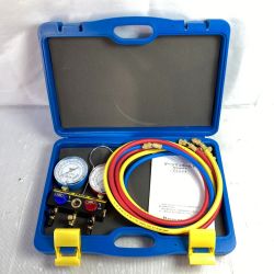 ＊＊ イチネン TASCO R134a/R1234yf用 ゲージマニホールド（カーエアコン用） TZ124YF-F ブルー Aランク