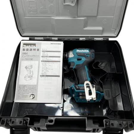  MAKITA マキタ 18V 充電式インパクトドライバ ケース付 ※バッテリー・充電器なし TD173D ブルー