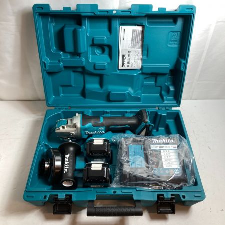  MAKITA マキタ 18V  100mm 充電式ディスクグラインダ (バッテリ2個・充電器・ケース付） GA420DRGX ブルー