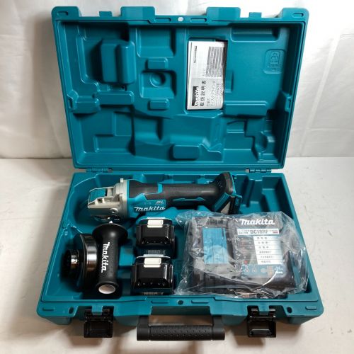 中古】 MAKITA マキタ 18V 100mm 充電式ディスクグラインダ (バッテリ2