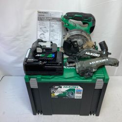 ＊＊ HiKOKI ハイコーキ 36V 125mm コードレス集じん丸のこ (バッテリ1個・充電器・ケース付） C3605DYC グリーン Cランク