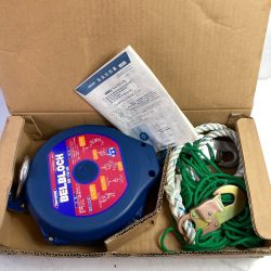 ＊＊ TSUYORON TSUYORON ツヨロン ベルト巻き取り式ベルブロック BB-150-SN ネイビー Aランク