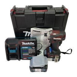 ＊＊ MAKITA マキタ 40Vmax インパクトドライバ (バッテリ2個・充電器・ケース付) TD001D オーセンティックレッド Bランク