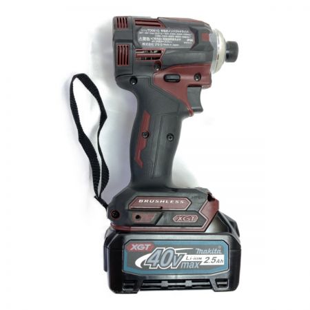  MAKITA マキタ 40Vmax インパクトドライバ (バッテリ2個・充電器・ケース付) TD001D オーセンティックレッド