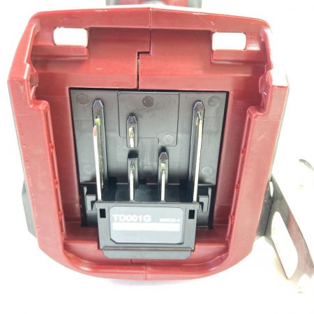  MAKITA マキタ 40Vmax インパクトドライバ (バッテリ2個・充電器・ケース付) TD001D オーセンティックレッド