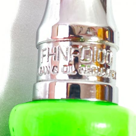  Snap-on スナップオン 旧ロゴ　スイベルラウンドヘッドラチェット 差込角9.5mm FHNFD100 黄緑