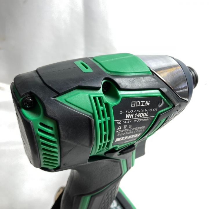 HITACHI 日立 14.4V コードレスインパクトドライバ (バッテリ1個・充電器・ケース付） WH14DDL  グリーン｜中古｜なんでもリサイクルビッグバン