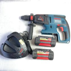 ＊＊ BOSCH ボッシュ 36V SDSプラス コードレスハンマドリル バッテリ2個・充電器付 GBH36VF-LI ブルー Cランク