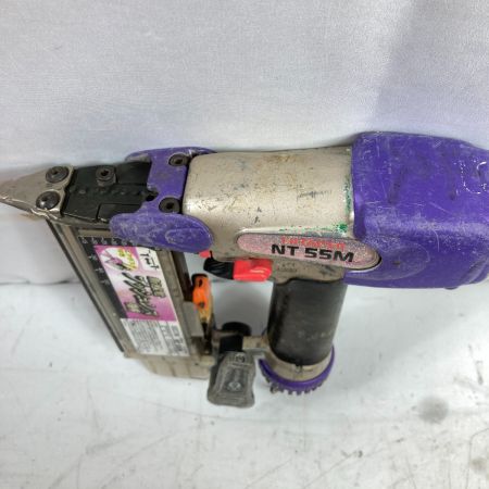  HITACHI 日立 55mm 常圧仕上釘打ち機 ケース付 NT55M パープル