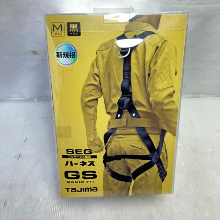  TAJIMA タジマ スチール製 フルハーネス型安全帯 SEG 新規格 Mサイズ AGSM-BK ブラック