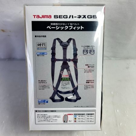  TAJIMA タジマ スチール製 フルハーネス型安全帯 SEG 新規格 Mサイズ AGSM-BK ブラック