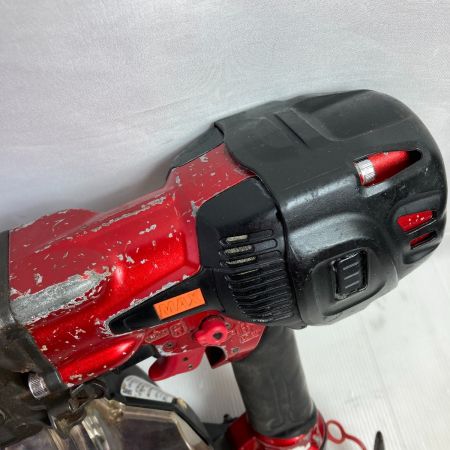  MAX マックス 90mm 高圧エア釘打ち機 スーパーネイラ ケース付 HN-90N4(D) レッド×ブラック