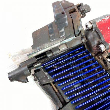  MAX マックス 90mm 高圧エア釘打ち機 スーパーネイラ ケース付 HN-90N4(D) レッド×ブラック