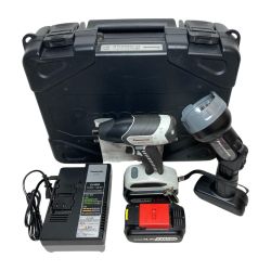 ＊＊ Panasonic パナソニック 14.4V オイルパルスインパクトドライバ (バッテリ2個・充電器・ケース付） EZ7545 ブラック×ホワイト Aランク