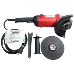 ＊＊ 富士製砥 180mm コード式ディスクグラインダー (200V) 100V仕様 (3) HD-182 レッド Sランク