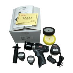 ＊＊ COMPACT TOOL 12V コードレスミニポリッシャー バッテリ2個・充電器・バフ付 CP80 ブラック Aランク