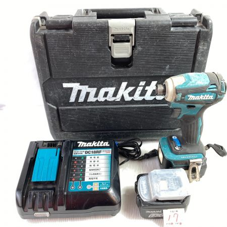  MAKITA マキタ 14.4V 充電式インパクトドライバ (バッテリ2個・充電器・ケース付） TD162DRGX ブルー