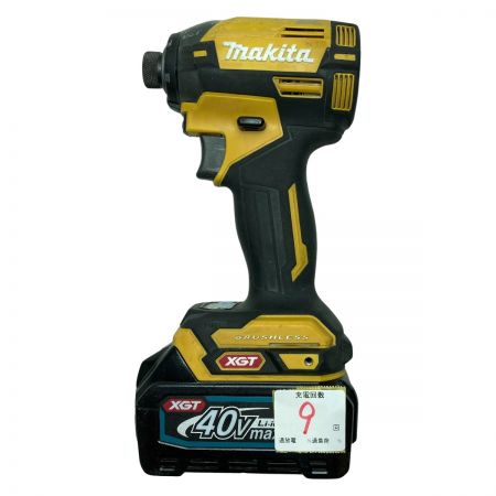 ДД MAKITA マキタ 40Vmax 充電式インパクトドライバ  バッテリ1個付 ※充電器なし TD002 イエロー