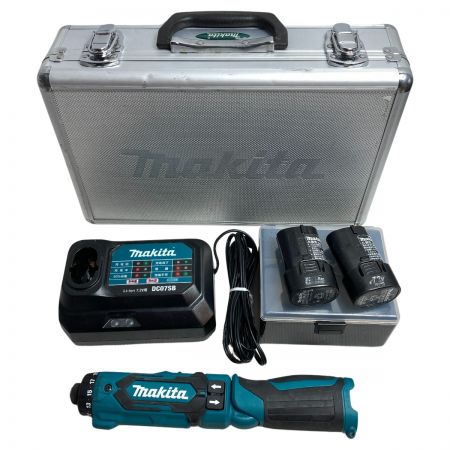  MAKITA マキタ 7.2V 充電式ペンドライバドリル (バッテリ2個・充電器・ケース付） DF012D ブルー