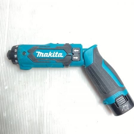  MAKITA マキタ 7.2V 充電式ペンドライバドリル (バッテリ2個・充電器・ケース付） DF012D ブルー