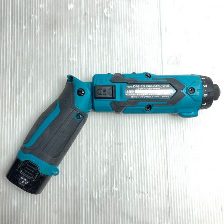  MAKITA マキタ 7.2V 充電式ペンドライバドリル (バッテリ2個・充電器・ケース付） DF012D ブルー