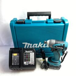 ＊＊ MAKITA マキタ 14.4V 充電式インパクトドライバ (バッテリ1個・充電器・ケース付） TD135D ブルー Cランク