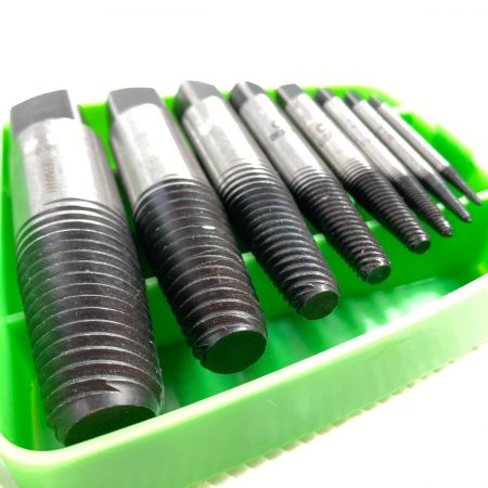  KUKKO スクリューエキストラクターセット 8本組 ケース付 (ドイツ型) 49C グリーン