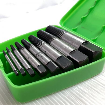  KUKKO スクリューエキストラクターセット 8本組 ケース付 (ドイツ型) 49C グリーン