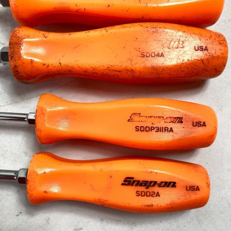 Snap-on スナップオン ドライバーセット 7本組 トレイ付 SDDX70AO オレンジ｜中古｜なんでもリサイクルビッグバン