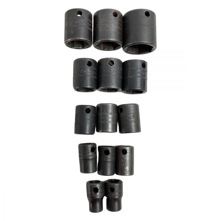 Snap-on スナップオン 3/8インパクトソケットセット 8~24mm 14個 トレー付（フタ欠品） PAKTY211  ブラック｜中古｜なんでもリサイクルビッグバン