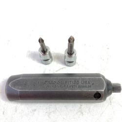 ＊＊ Snap-on スナップオン ショックドライバー 3/8 ビットソケット（FP22E、FP32E）付 PIT120 ブラック Cランク