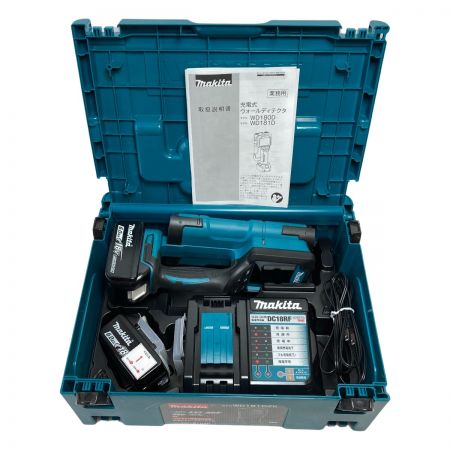  MAKITA マキタ 充電式ウォールディテクタ (バッテリ2個・充電器・ケース付） WD181D ブルー