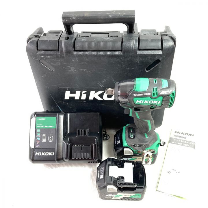 HiKOKI ハイコーキ 36V コードレスインパクトレンチ (バッテリ2個・充電器・ケース付） WR36DC 2XP  グリーン｜中古｜なんでもリサイクルビッグバン