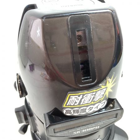  MAKITA マキタ 赤レーザー墨出し器 おおがね・通り芯・ろく　ケース付・受光器無 SK308PH ブラック